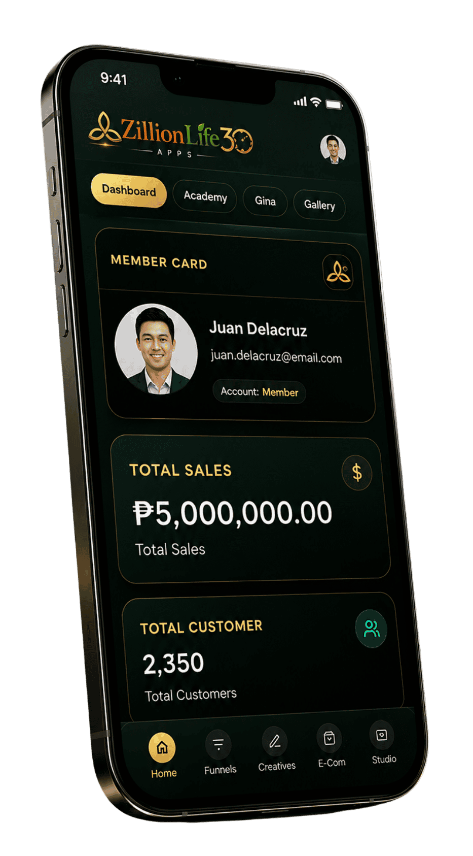 ZillionLife30 app preview